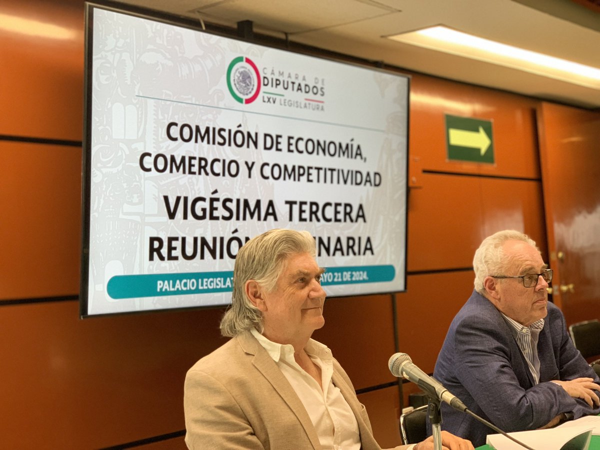 Esta tarde de martes, los invito a seguir los trabajos correspondientes a la Vigésima Tercera Reunión Ordinaria de la Comisión de Economía, Comercio y Competitividad de la <a href="/Mx_Diputados/">H. Cámara de Diputados</a>. 

youtube.com/watch?v=xAgBDN…