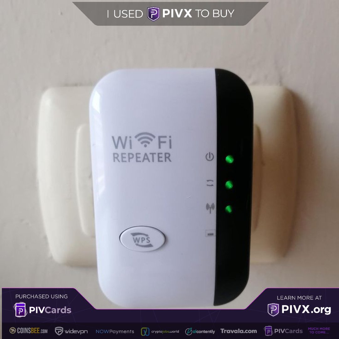 @PIVX_Marketing I bought a Wi-fi repeater using PIVX 
#Privacymatters