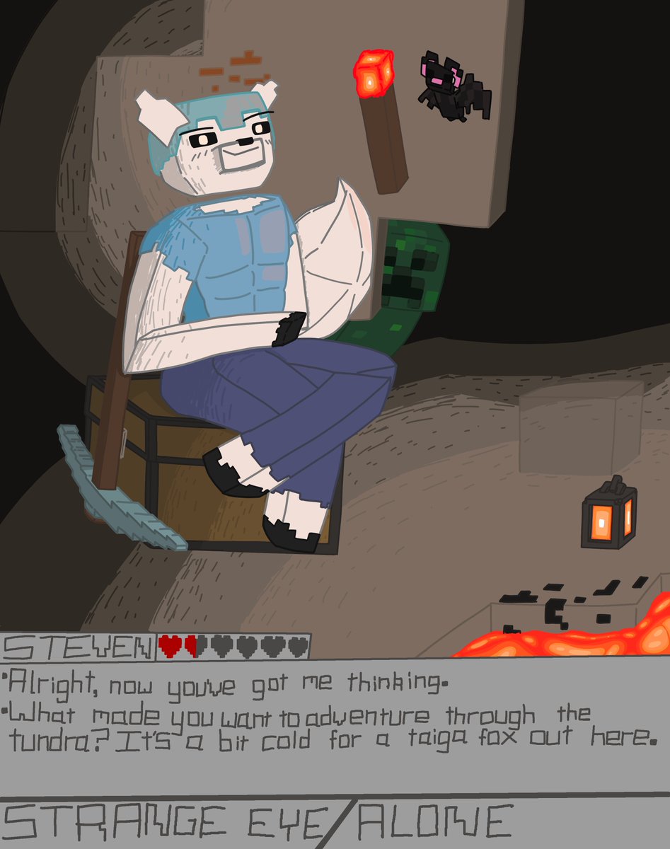 TheBreedingLad's tweet photo. Not as Lewd as my other work here, but it still works for this account.
Good lighting and background practice.

If I ever get the motivation, do I make some kind of Comic or Visual Novel with these characters, or just post lewd art here?

#art #furry #furryfox #minecraftfanart https://t.co/L1dzo0JN9x