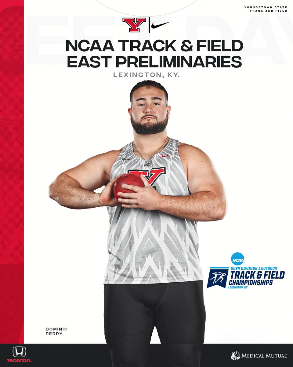 It's MEET DAY! 👟 NCAA East Prelims 📍 Lexington, Ky. 🏟 UK Outdoor Track and Field Facility 📊 tinyurl.com/yupzhrv8 #GoGuins🐧 // #FlyWithTheY 🤘
