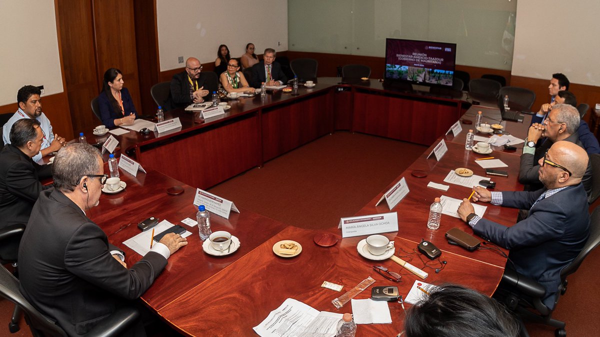🇲🇽🤝🇲🇷 En seguimiento a la visita de una delegación de #Mauritania, se realizó una reunión con la #AMEXCID, durante la cual se expusieron las #ExperienciasExitosas de la Agencia en la implementación de #ProgramasDeDesarrollo en #Centroamérica y el #Caribe De igual forma, se