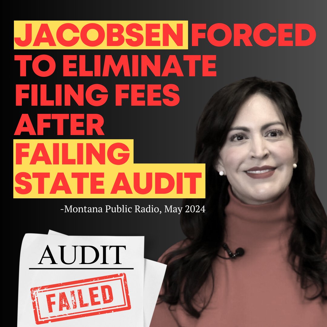 Secretary of State Christi Jacobsen tried to claim she did businesses a favor by lowering business fees. Actually a legislative audit found her office had overcharged business owners and was statutorily obligated to lower them to make up the difference. ravallirepublic.com/news/state-reg…