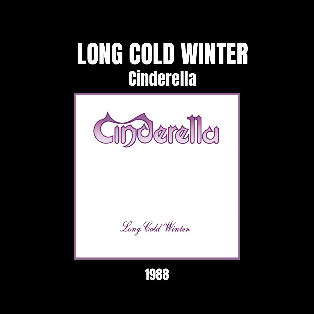 Se cumplen 36 años de Long Cold Winter! El 21 de mayo de 1988 se publicaba Long Cold Winter, segundo álbum se estudio de la banda de glam metal Cinderella