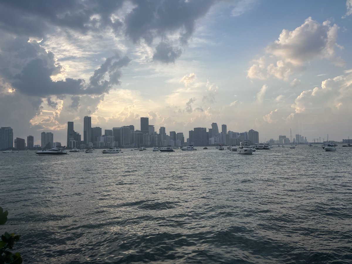 The view and the food from the Rusty Pelican in Miami are pretty cool.