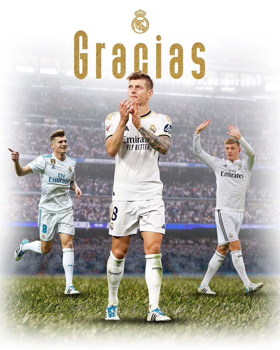 #GraciasKroos 🤍🤍
#HalaMadrid ⚪️⚪️
#SousouMadridista 🦁🦁