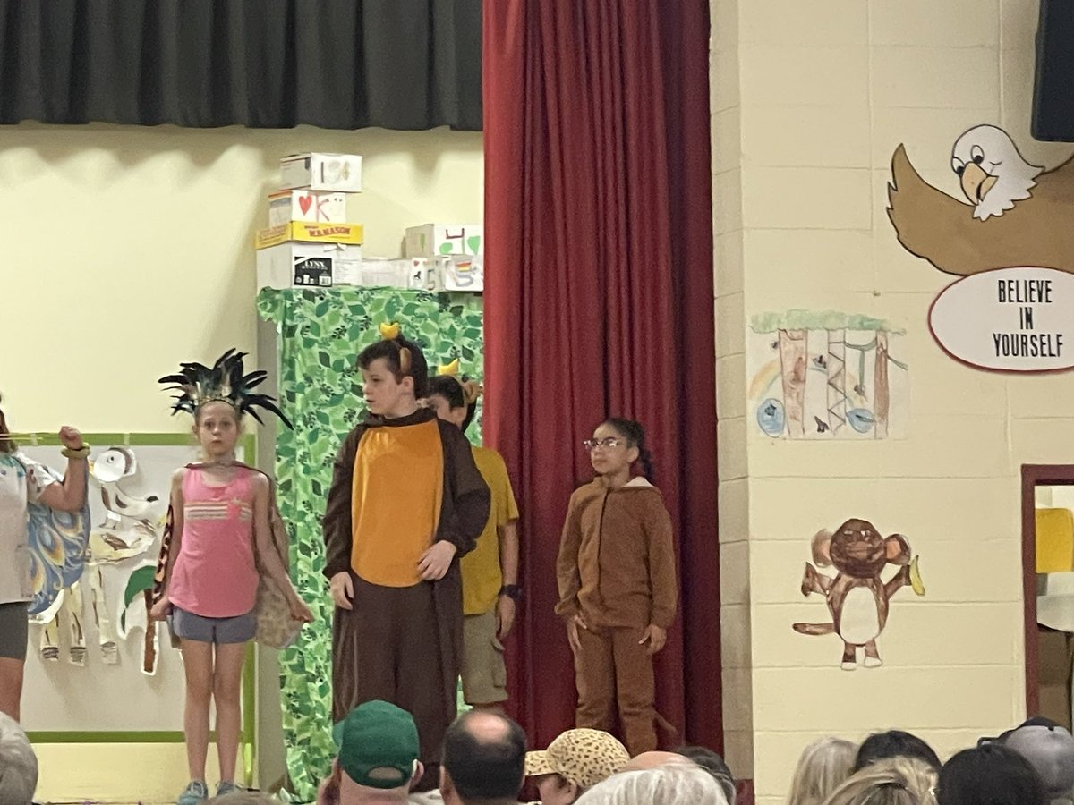 Thank you to our Elden Elementary Drama coach, Mrs. D’Andreano and her assistant Mrs. Pinard for working so hard with our drama club students. Tonight’s production of The Jungle Book was amazing! (Yes, we did buy the rights to use this work!)