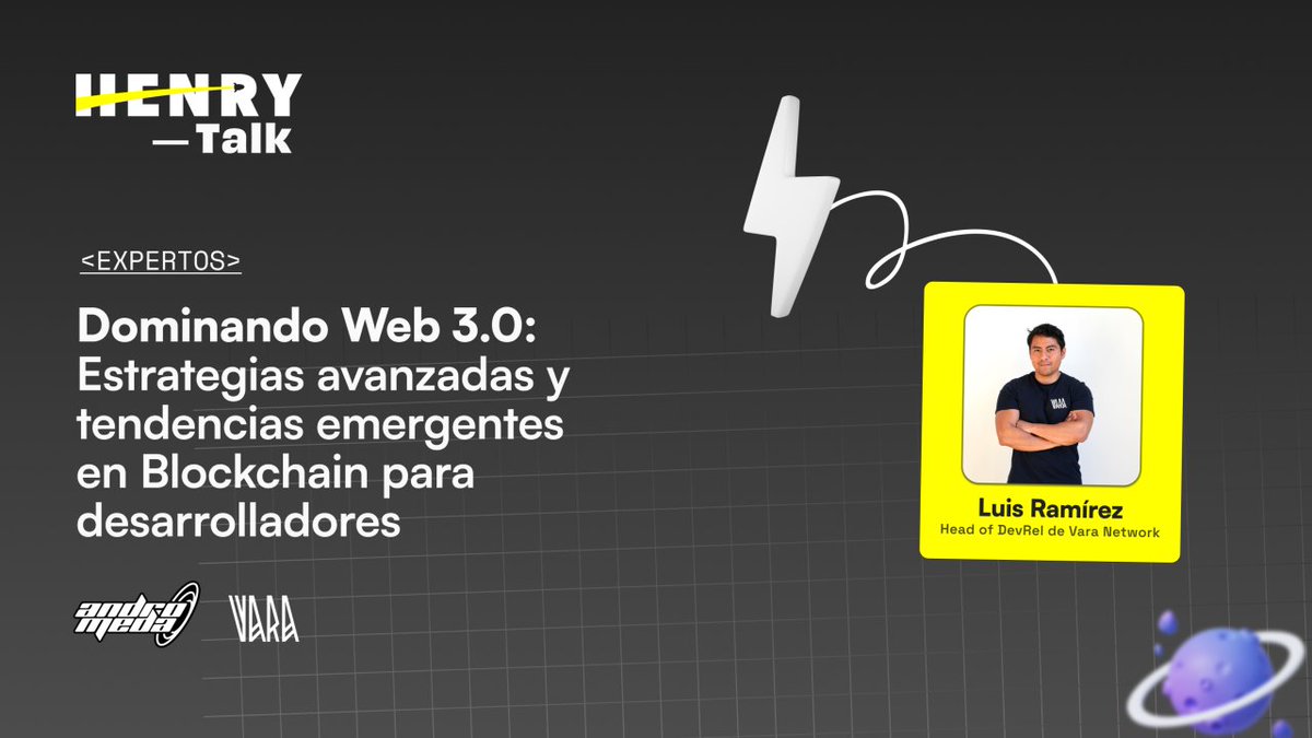 No te pierdas el 3er entrenamiento online, esta vez de nivel avanzado de la mano de nuestros amigos de <a href="/soyhenry_ok/">HENRY 🚀</a> 🚀 ¡Activa el recordatorio!⏰️

🗣 Head of DevRel <a href="/luisreve85/">Luis Rêve | Vara Network</a> 
🗓 23 de Mayo | 16:00 GMT-6 
🔗youtube.com/watch?v=0B1fAi…