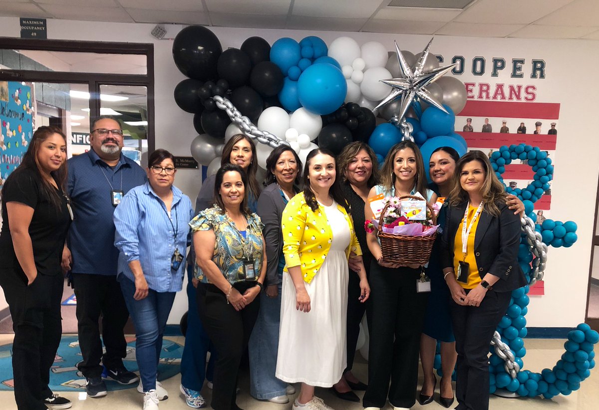 Today we celebrated our wonderful SCEI Coach @MLobello_MCE! Thank you for your dedication to our teachers, scholars, and staff! MCE ❤️ you! #AnchoredInLearning #TeamSISD