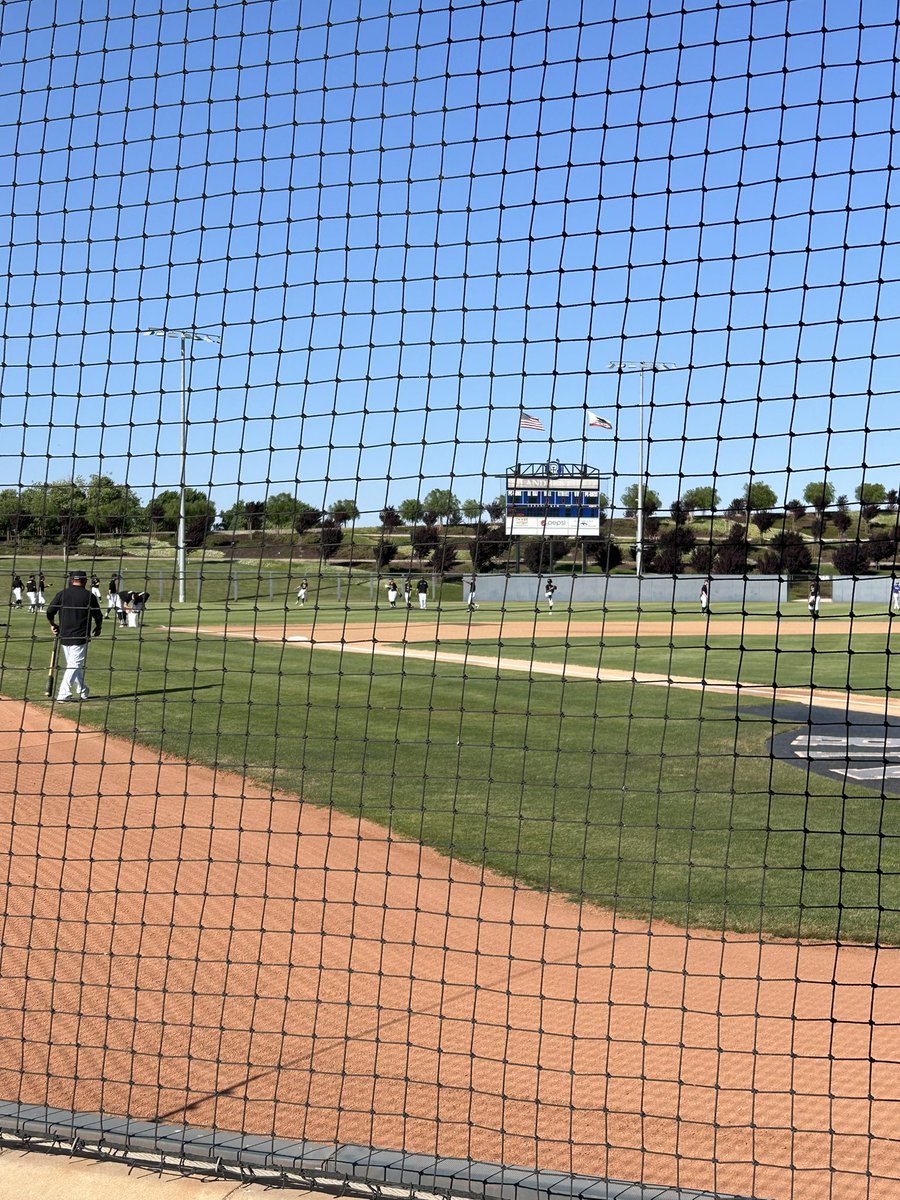 Warming up for the section championship game!  Go Lions!