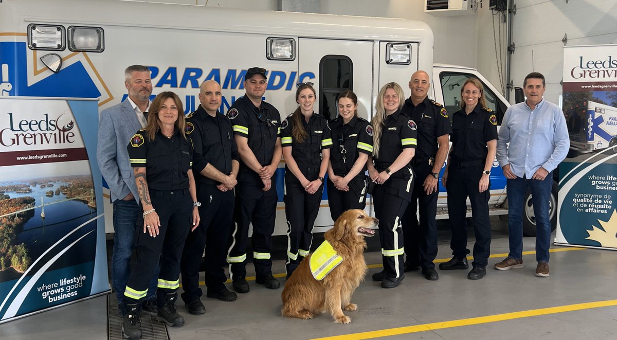 We are excited to partner with Mark's Commercial &amp; the OPA to trial uniforms with VizLite technology. Paramedic safety increases when we are visible in dark environments. They even designed a therapy dog vest for Max!