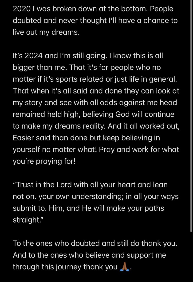 Just like I said in my interview months ago with  <a href="/TheDraftNetwork/">The Draft Network</a> @JuinM_NFL I belong and I’ll stay ready for when  the opportunity comes and I can prove it. 

The marathon continues ✍🏾💯
