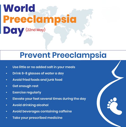 World Preeclampsia Day is a global healthcare awareness event observed annually on the 22nd of May, intending to recognise and increase the awareness of preeclampsia globally, culminating in its prevention and treatment.