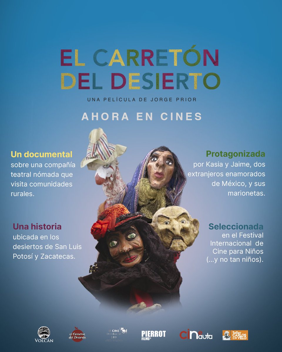 Hoy tenemos una cita para ver #ElCarretónDelDesierto en la Muestra Internacional de Cine Documental de Los Cabos.

Conversa con el director @PRIORJORGE sobre esta entrañable historia.

📍 Casa de Cultura Alfredo Green González 
⏰ 20:00
🎟️ Entrada libre