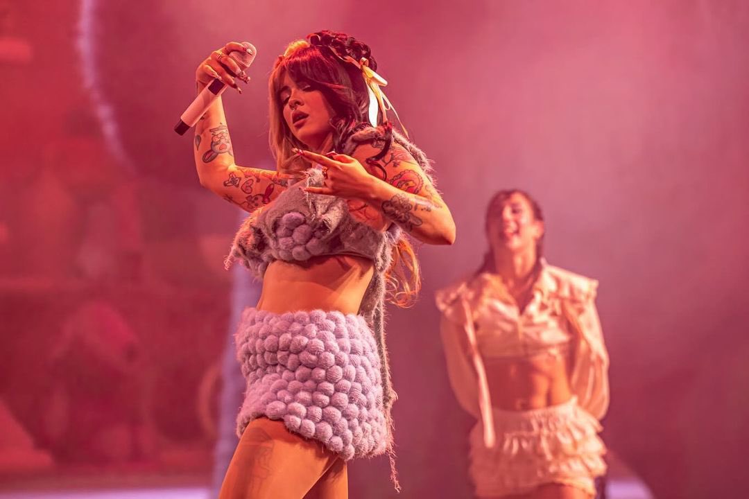 Melanie Martinez photographed performing at Ball Arena in Denver, CO last night 🎀💓 📷 Mark Tepsic, Alive Coverage