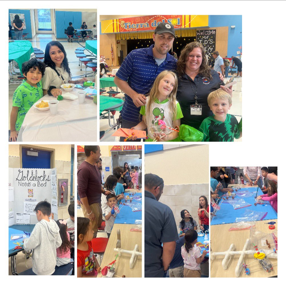 STEM Night @TierraDelSol_ES . The cafetorium was full of laughter and joy as students conducted the science- literacy connection stations. Thank you to TDS amazing staff who never fail to deliver. A special thank you to Tierra’s IC’s . ❤️. #OneTeamOneVision @YsletaISD