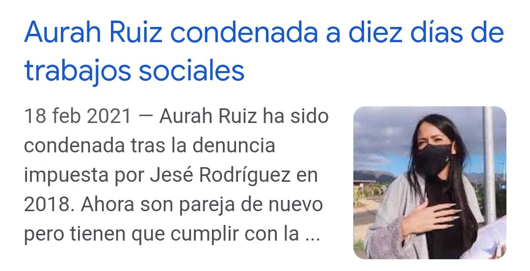 ElisaGilRodrig1's tweet photo. La gran estafa de Aura ..Condenada a 10 días de trabajos sociales por denuncia falsa y acosar a Jesé.. Llora para que su hijo tenga a su padre y sin embargo a  Ángel Cristo lo demoniza como padre..Hipócrita! https://t.co/1blf3SnmHU