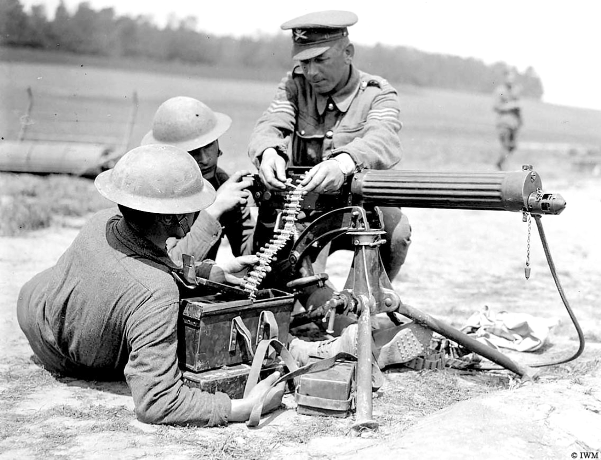 #OTD in 1918. A Vickers machine gun. Used in both World Wars. #HISTORY