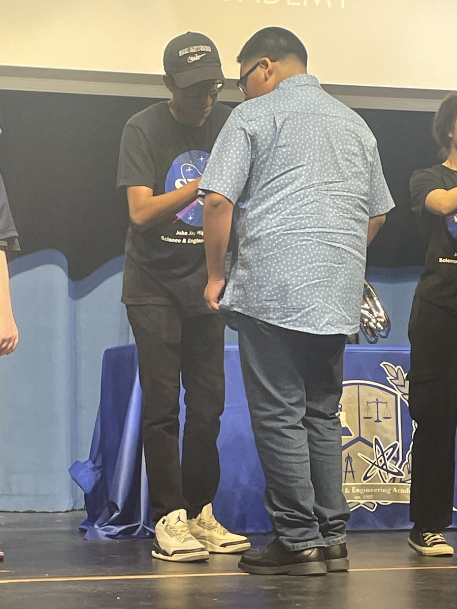 cinsamaguilar's tweet photo. John Jay SEA induction ceremony. Thank you @NISDJonesSTEM @NISDJones @Jones_NJHS for all you have done for my Isaiah. 💜💜 https://t.co/x0wZzBCG91