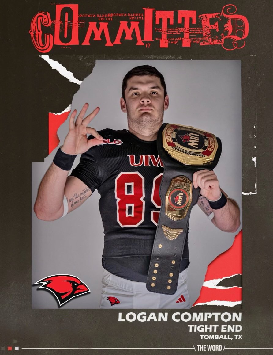 @UIWFootball continues to add on talent. @logancompton80 the @nmmibroncos alum and @UHCougarFB transfer is headed to the #210 This is a good addition for the Cardinals. @UIW_Duran @UIWAthletics @Forever1stCards #TheWord