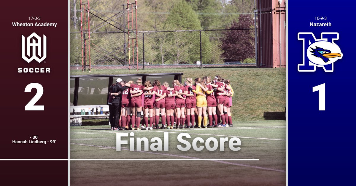 Warriors win in OT and advance to the final 16 of the state tournament! Becca Schulenburg gave the Warriors the lead in the first half before Nazareth tied it in the second half. Hannah Lindberg’s first goal of the season with 50 seconds left in double OT secured the win.