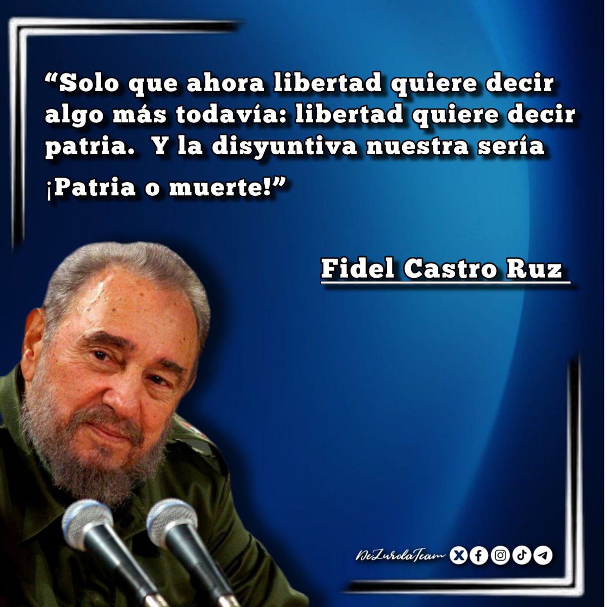 🎯Patria o Muerte❗ #FidelPorSiempre #UnidosXCuba