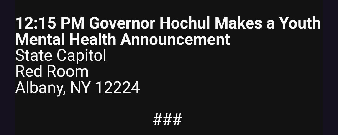 Hochul's announcement is expected to be about the SAFE for Kids Act, which would restrict addictive algorithmic social media feeds for minors. There's a push to pass the bill before session ends the first week of June