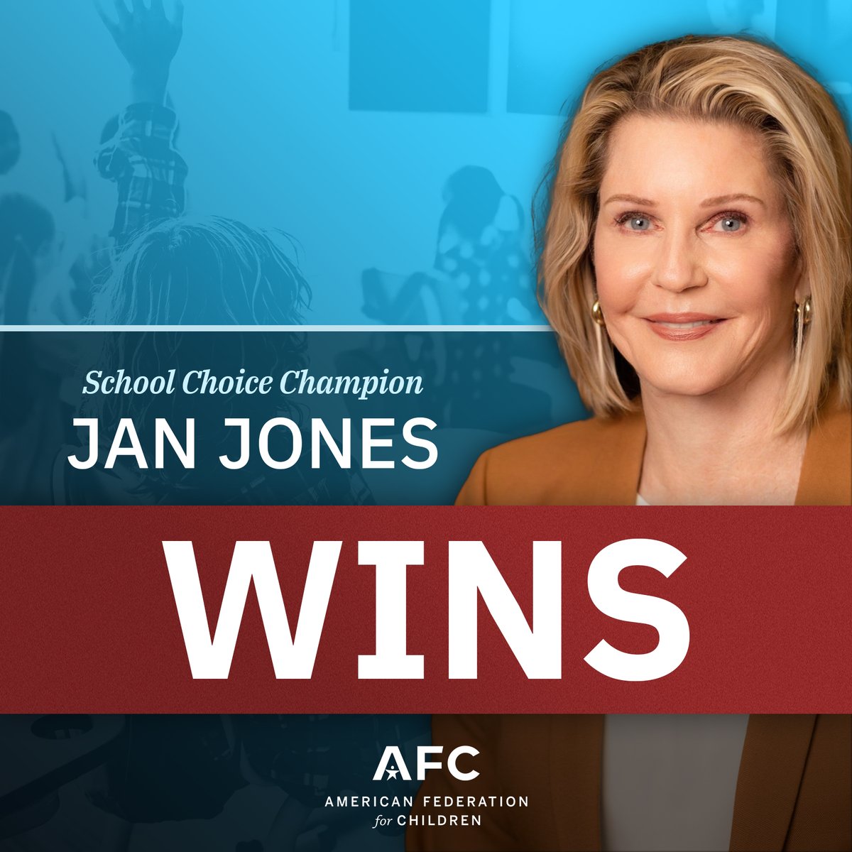 Congratulations to school choice champion Jan Jones for her primary victory in Georgia tonight!