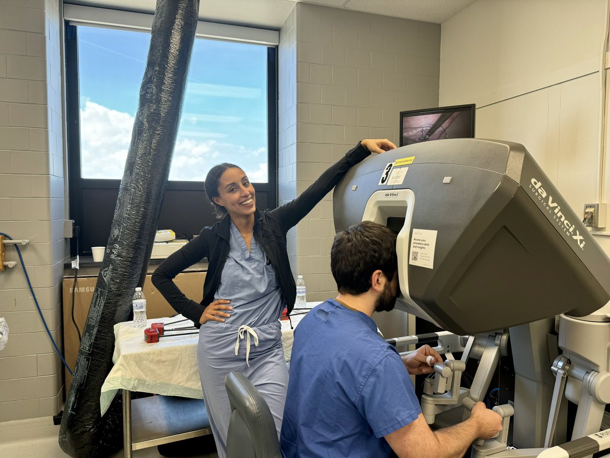 Alisa Coker, M.D. (@alisamae) on Twitter photo A great day teaching residents 🤖 surgery! Amazing to see the perception of robotic surgery change over the years. Residents today understand & demand to be taught #roboticsurgery .
<a href="/pennsurgery/">PennSurgery</a> <a href="/hopkinssurgery/">Hopkins Surgery</a> <a href="/ericpaulimd/">Eric Pauli</a> <a href="/altierim1/">Maria Altieri</a> <a href="/AmandaBader4/">Amanda Bader</a> <a href="/BakillahEmna/">Emna Bakillah</a> A great day teaching residents 🤖 surgery! Amazing to see the perception of robotic surgery change over the years. Residents today understand & demand to be taught #roboticsurgery .
<a href="/pennsurgery/">PennSurgery</a> <a href="/hopkinssurgery/">Hopkins Surgery</a> <a href="/ericpaulimd/">Eric Pauli</a> <a href="/altierim1/">Maria Altieri</a> <a href="/AmandaBader4/">Amanda Bader</a> <a href="/BakillahEmna/">Emna Bakillah</a>