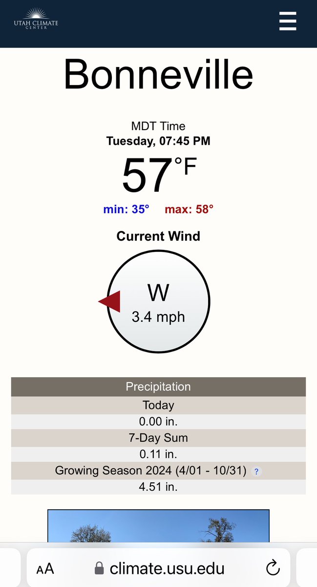 12° below normal in SLC today, 35° F this morning. I’m looking forward to some warmer weather.