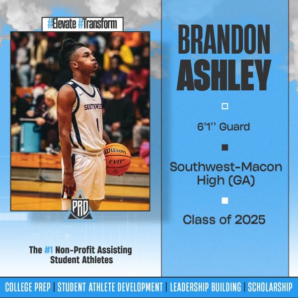 ☁️#PRO Elevation Inc.✈️ 🔈’25 @ballsohardbran4 (Southwest-Macon) has JOINED #TheMovement🔥 📝One of the top prospects in Middle Georgia with a HIGH CEILING 🏀Brandon’s Recruiting Profile⤵️ pro-elevation.com/brandon-ashley/ Serious About Your Offer? Join #PRO⬇️ pro-elevation.com/financial-assi…