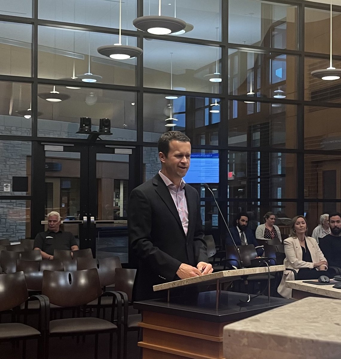 Ryan Wilson, West Metro Manager from MnDOT, shared MnDOT’s plans for the future vision of 494 from West Bush Creek Road to Hwy 77.