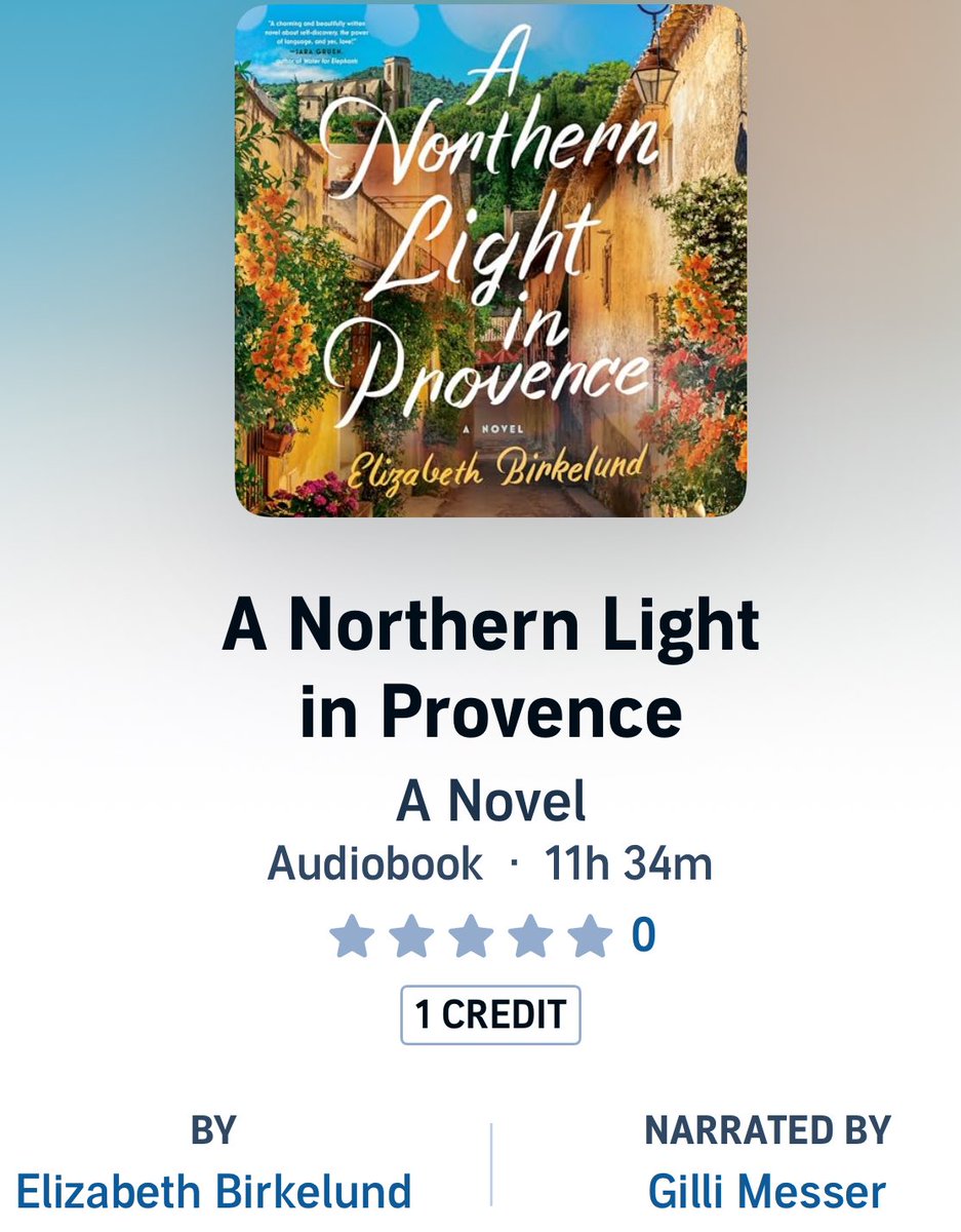 Gilli Messer (@netflixandgil) on Twitter photo Happy pub day to <a href="/e_birkelund/">Elizabeth Birkelund</a> and her tale that will transport you from the icecaps of Greenland to the lavender hills of Provence, A Northern Light In Provence ❄️🪻
Thank you <a href="/PRHAudio/">Penguin Random House Audio 🎧 📚</a>🐧! Out today wherever you get your audiobooks🎧📚✨ Happy pub day to <a href="/e_birkelund/">Elizabeth Birkelund</a> and her tale that will transport you from the icecaps of Greenland to the lavender hills of Provence, A Northern Light In Provence ❄️🪻
Thank you <a href="/PRHAudio/">Penguin Random House Audio 🎧 📚</a>🐧! Out today wherever you get your audiobooks🎧📚✨