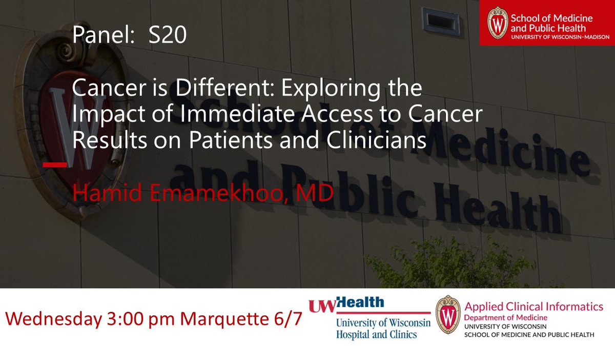 UW Applied Clinical Informatics tweet media