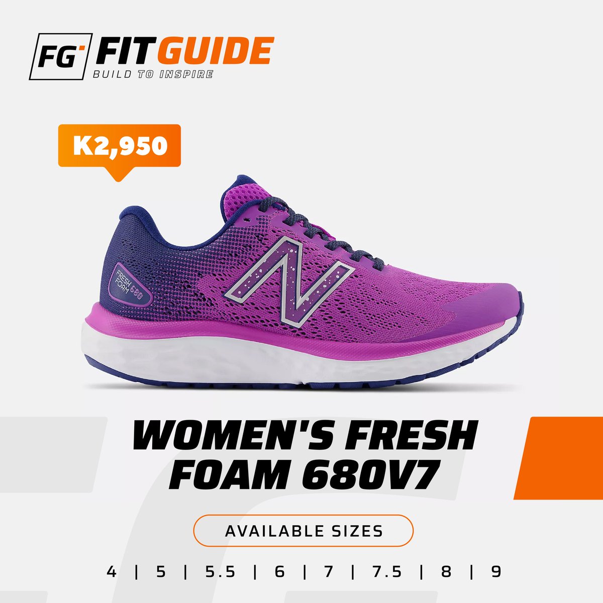 fit_guide_zm's tweet photo. Break into running with style and comfort in the women's FreshFoam 680v7. Perfect for new runners looking to make every step count.

Now available at Fit Guide for K2,950

#FitGuide #NewBalance #FreshFoam680v7 #RunInStyle #CushionedComfort #BreathableDesign #RunWithConfidence https://t.co/f1jFxQLn6b