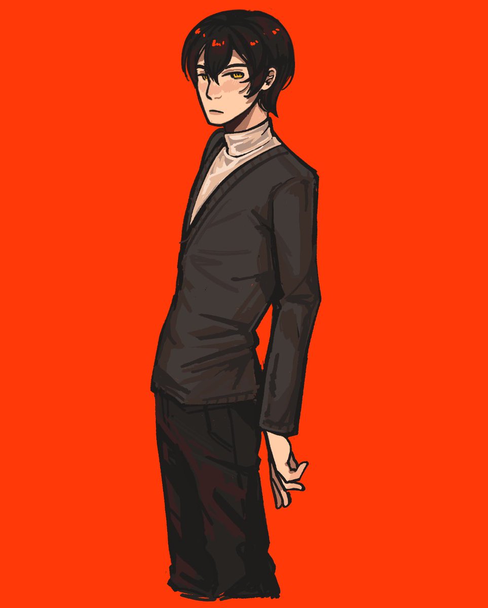 ksnmsnfreestyle's tweet image. i am the master of drawing character standing slightly left for warmups