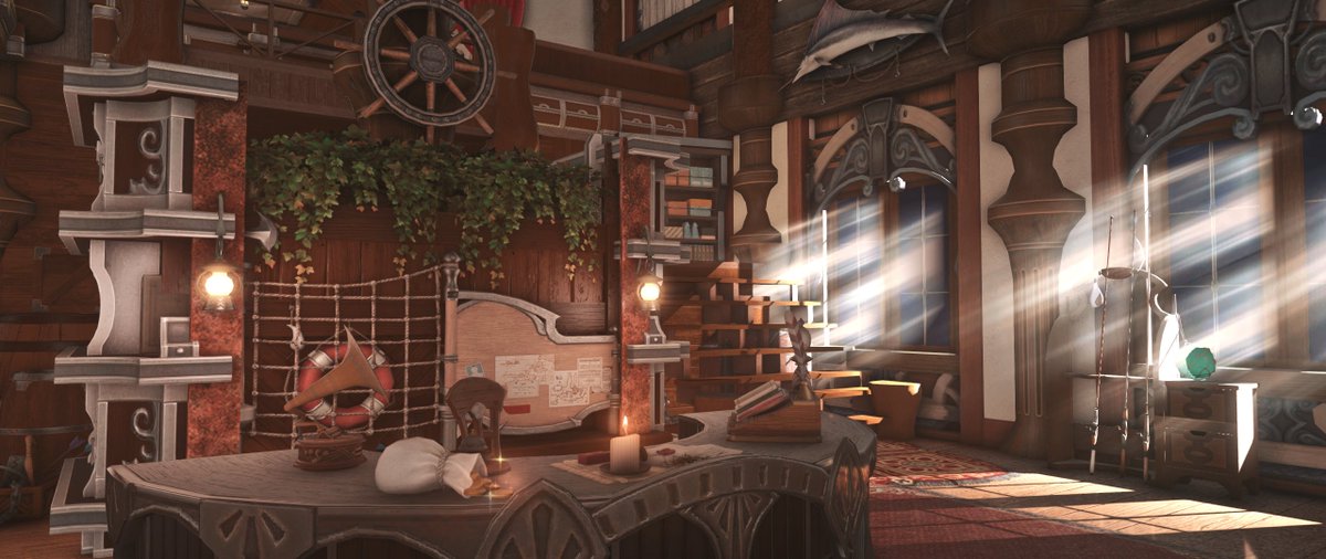 Frohmages's tweet photo. The Shark's Maw [L] ⚓️🍺 (1/2)

#FFXIV #FFXIVhousing #FF14housing #FF14ハウジング https://t.co/aUaFtmwJju
