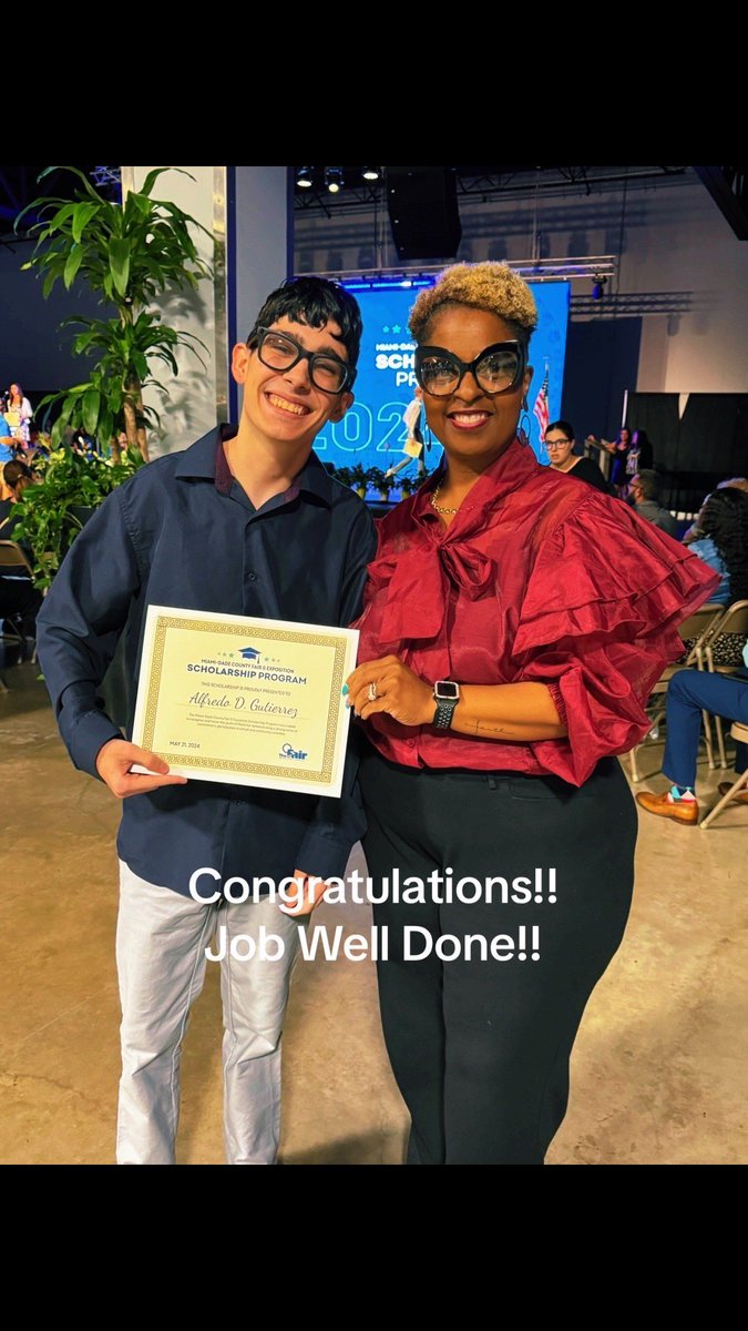 Meet Alfredo G! He successfully finished from our ESOL program, entered into our CTE Health Science Program and is now a Youth Fair scholarship recipient! We are super proud here at SDTC!! #YourBestChoiceMDCPS #SDTC #CareerPathways