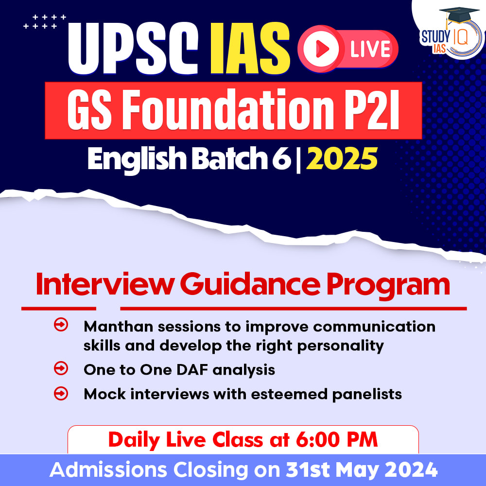 UPSC IAS Live GS Foundation 2025 P2I English Batch 6 Admissions Closing on 31st May 2024 | Daily Live Classes at 6:00 PM HURRY, JOIN NOW - bit.ly/4dfW8ET Our 'UPSC IAS LIVE Prelims to Interview (P2I) Batch' will aid your preparation in completing your Journey to LBSNAA