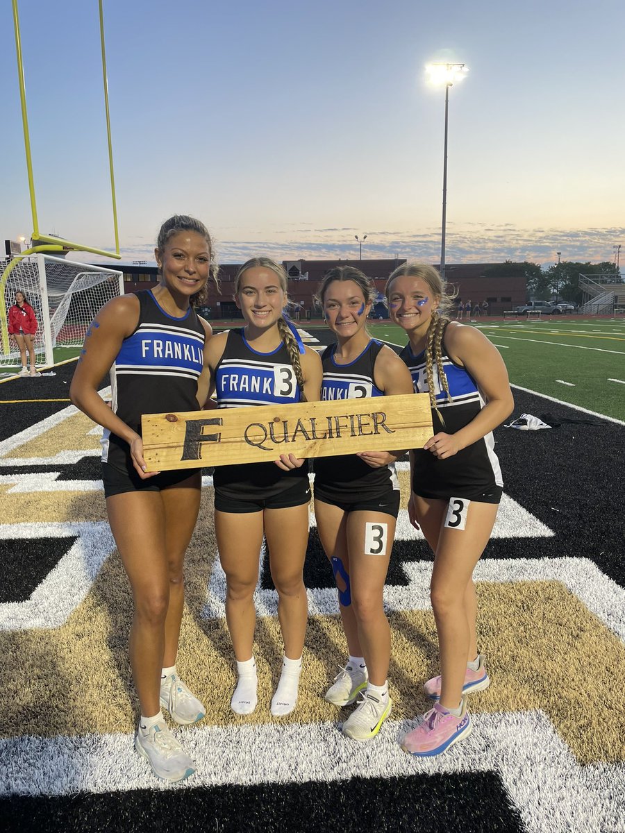 New School Record &amp; State Qualifiers! 
4x400 = 3:58.88🔥🔥🔥🔥