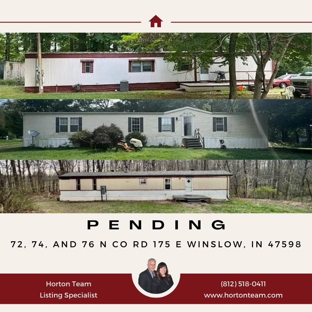 🔥🏠 72, 74, & 76 N Co. Rd. are now #PENDING!!! Whether you're buying or selling, our team is here to help you make the most of it. 💰💼 Call us today at (812) 518-0411 to discover the true value of your home! 📲🔍💎

#KellerWilliamsAgents #RealEstateAgents #KW #HortonTeam