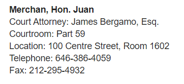 If anyone wants to give #JuanMerchan a piece of your mind, here is his info! 

#JudgeMerchan #MerchansDaughter #KangarooCourt #TrumpTrial #TrumpWillPrevail #TrumpHushPaymentTrial