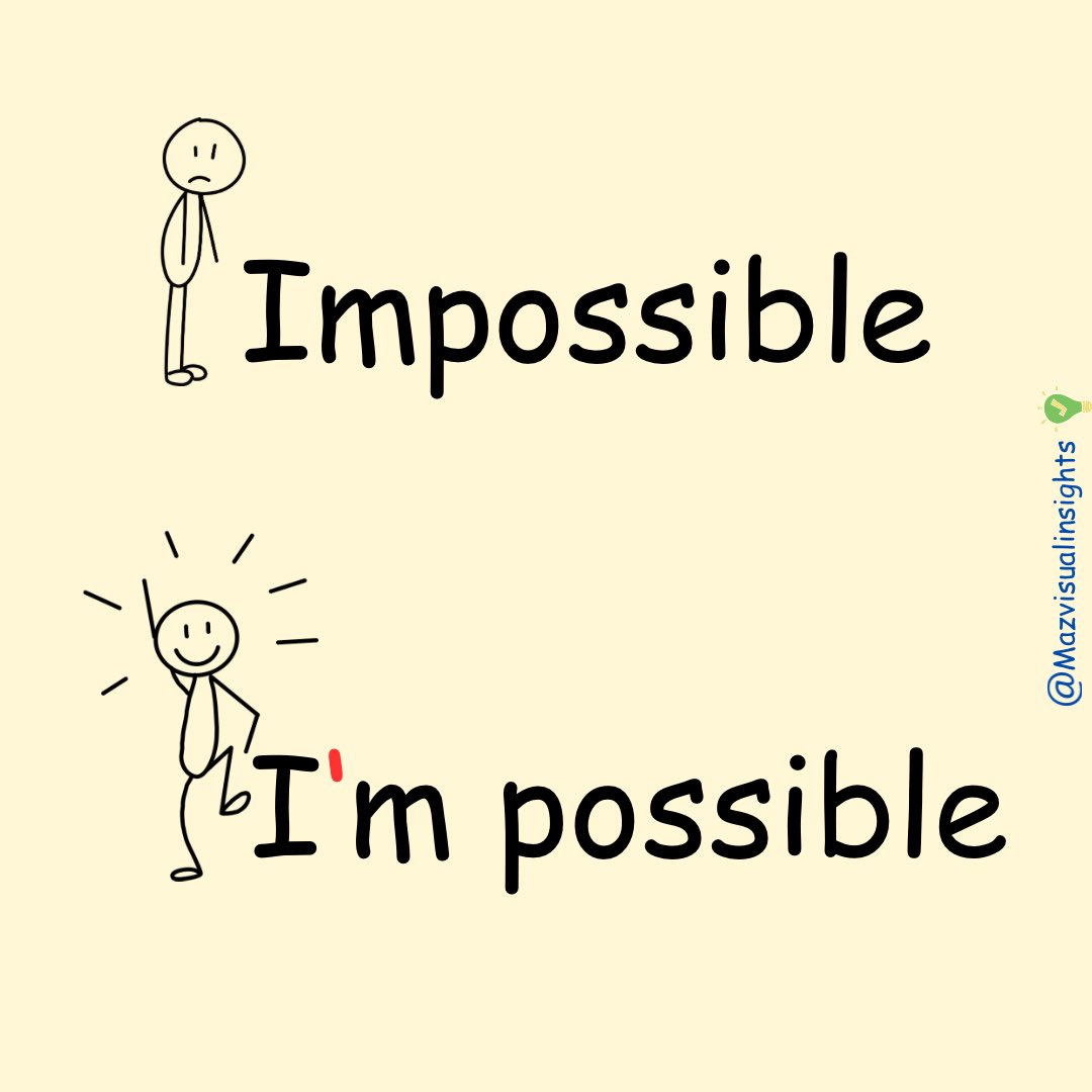 “Nothing is impossible, the word itself says, ‘I’m possible!’” – Audrey Hepburn 

This reminds us that our mindset shapes our reality. By embracing positivity and unwavering determination, we can overcome any obstacle. 

Illustration by me 💡

#GrowthMindset #success