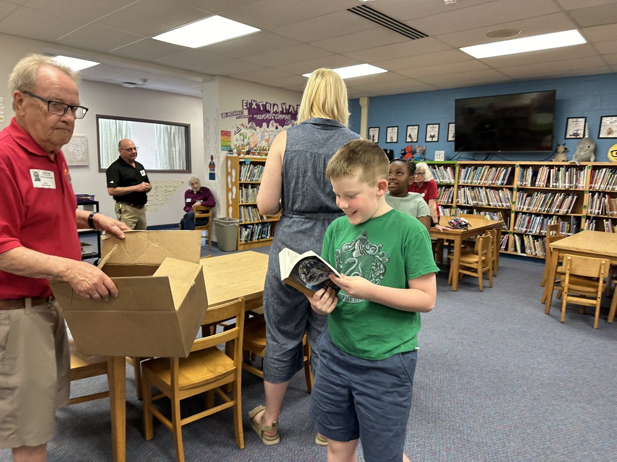 Irondequoit Rotary members gifted every 3rd grader a dictionary today, along with sharing a positive message  about the importance of community service. <a href="/WestIrondequoit/">West Irondequoit CSD</a>