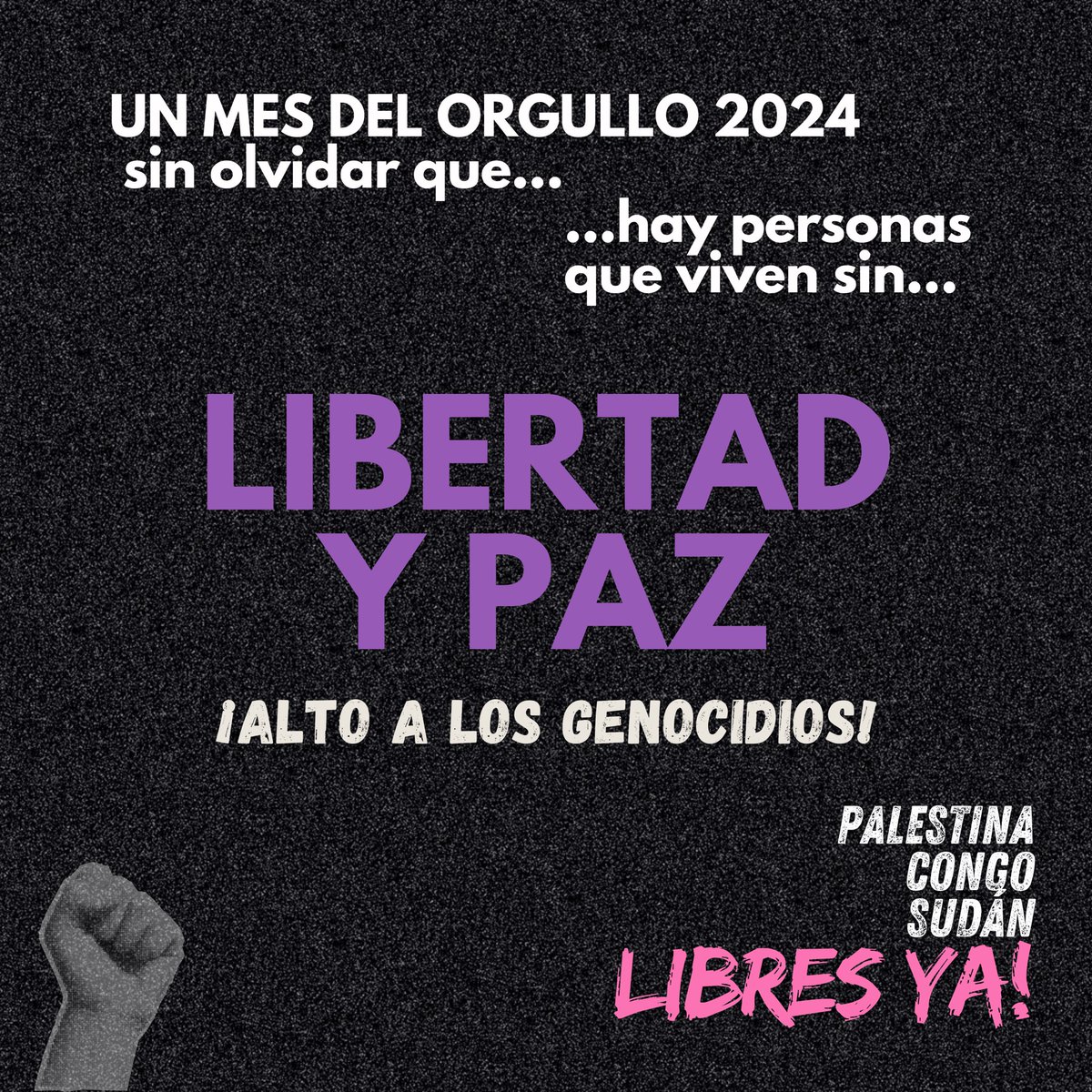 #LIBRESYA‼️ Todas las personas merecemos vivir en libertad y paz.