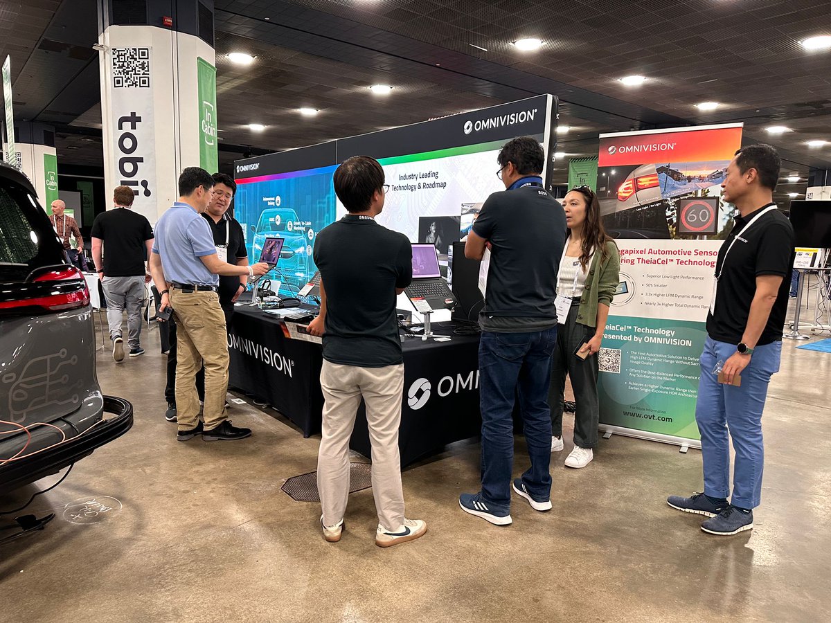 OMNIVISION_NEWS's tweet photo. ๐ Day 1 at AutoSens Detroit! Haven't visited our new demo car yet? Now's the perfect time to visit Booth 207 in the upcoming days. Our passionate team is awaiting your visit and can't wait to connect with you. See you soon! #AutoSensDetroit #InfiniteIngenuity https://t.co/eC59ofMQiU
