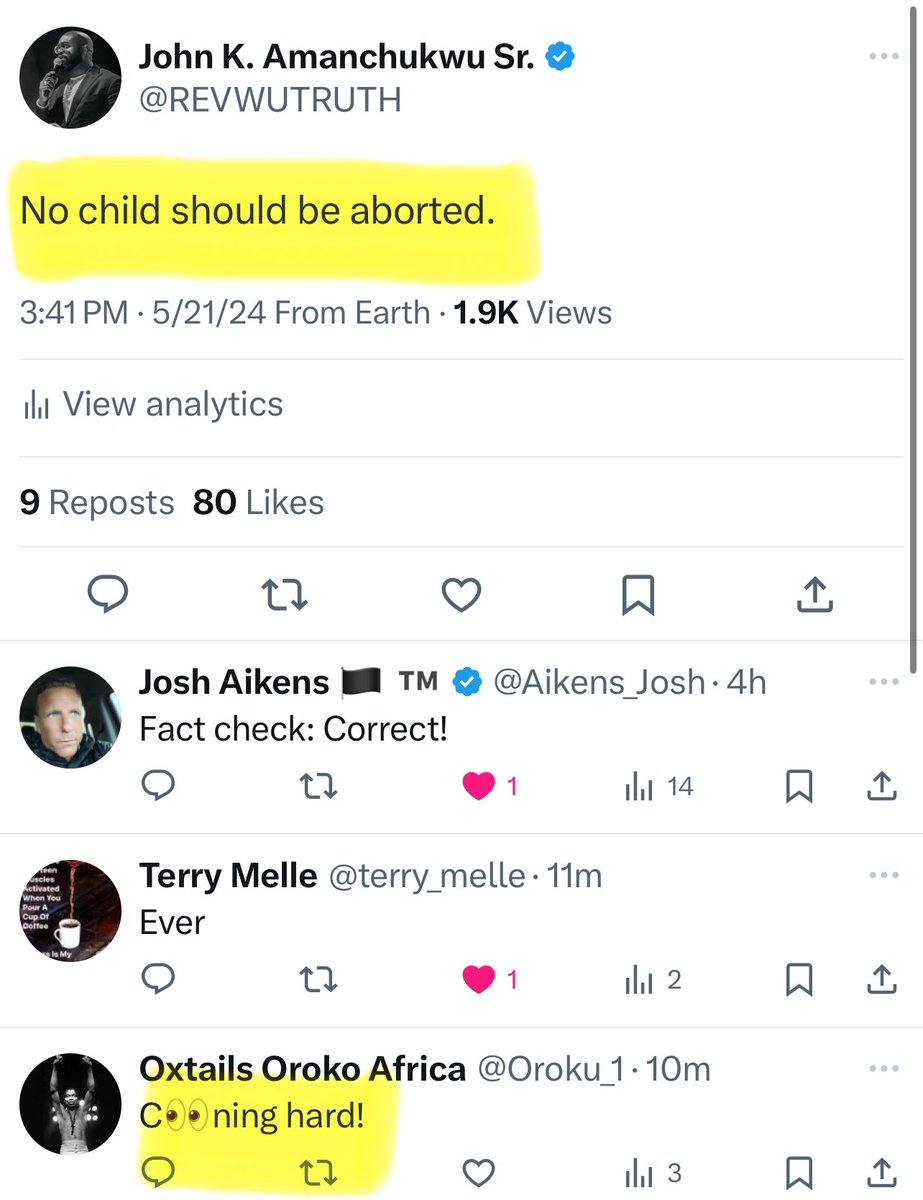 I'm a 🦝 coon for saying children shouldn't be aborted? The woke mind virus 🦠 is real!