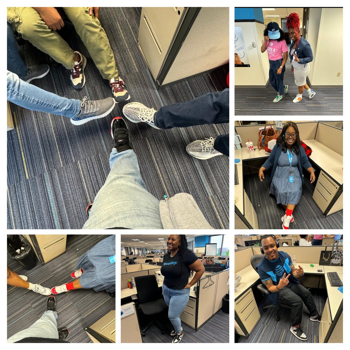 Spirit Week is going along smoothly with Sneaker Day coming in clutch! 💪💯 #LifeAtATT #SpiritWeekVSE <a href="/EdgarDiazVSE/">Edgar Diaz</a> <a href="/ATT/">AT&T</a> <a href="/VirtualSalesExp/">Virtual Sales Experience</a> <a href="/NMustafa07/">Nina Mustafa</a> <a href="/WeRtheNAC/">National Acquisition Centers</a>
