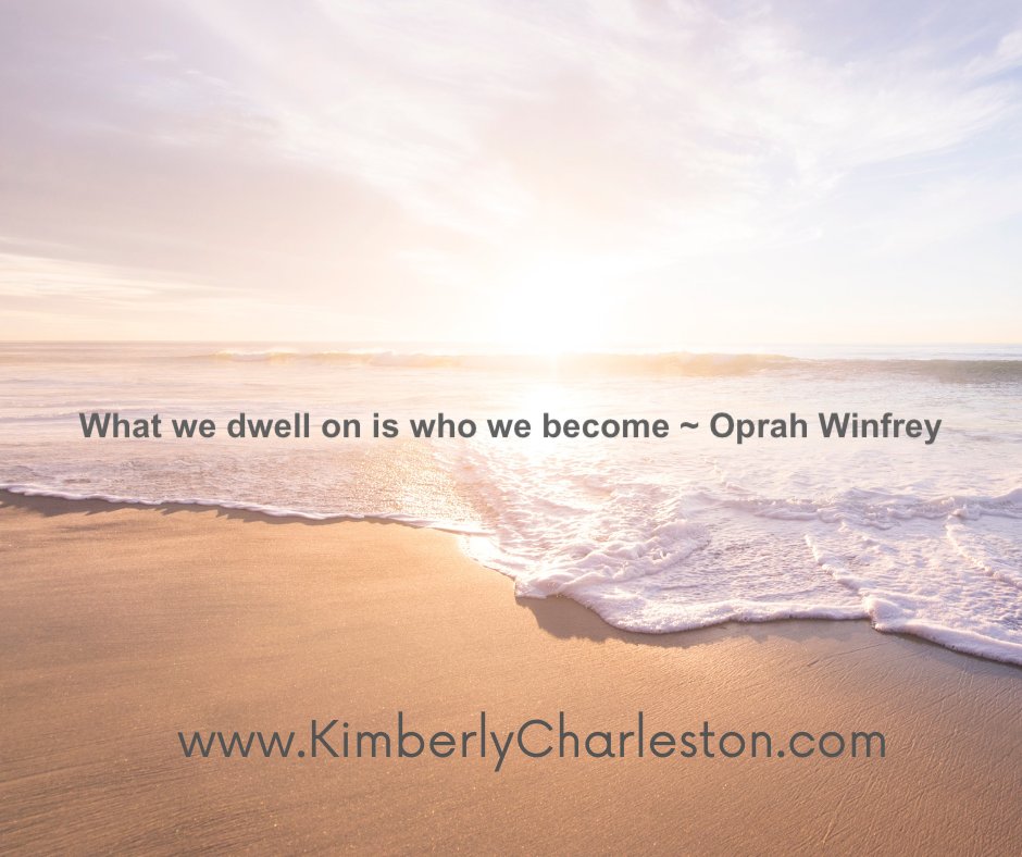 What we dwell on is who we become ~ Oprah Winfrey 

#goals #accountability #happiness #writingcommunity #books #writers #writerslife #authorquotes @KBMWriting #KimberlyCharleston  #confidence #motivation #hope