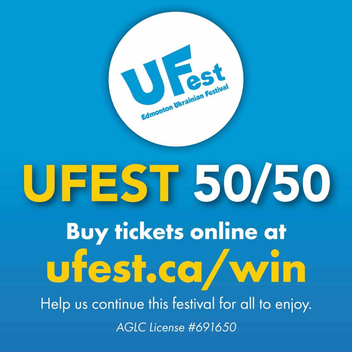 🇺🇦 #UFest 50/50 🇺🇦 Have you purchased your tickets yet??
➡️ Head over to ufest.ca/win ⬅️  

#UFest2024 #UFestYEG #UFestRaffle #yeg #yegevents #yegfestival #yegraffle
