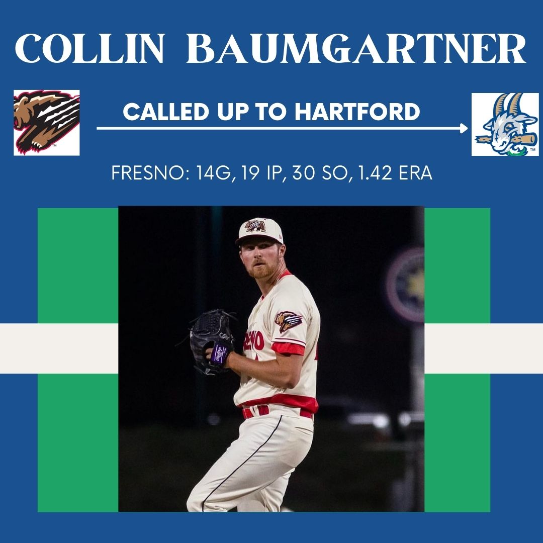 blakestbanter's tweet image. Congrats to @collinbaumgart1  on his promotion to Double-A @GoYardGoats  from @FresnoGrizzlies 

He’s been dominant in the Cali league racking up 30 SO in 19 IP.

#Rockies #NoGoatsNoGlory